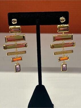 Kate Spade colorful chandelier earrings